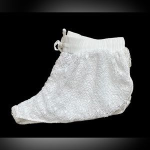 Womens beach (over bathing suit) shorts. White. SUPER CUTE. Great condition!!